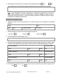 Form LFS400 Collection Agency License Application - Wisconsin, Page 6