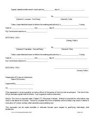 Form LFS730 Deposit in Lieu of Surety Bond Under State of Wisconsin Seller of Checks Law - Chapter 217 - Wisconsin, Page 4