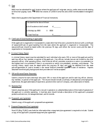 Form LFS800 Payday Lender License Application - Wisconsin, Page 3
