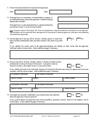 Form LFS800 Payday Lender License Application - Wisconsin, Page 9