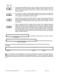 Form LFS110 Sales Finance Company License Application - Wisconsin, Page 15