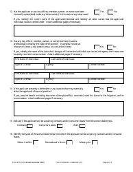 Form LFS110 Sales Finance Company License Application - Wisconsin, Page 8