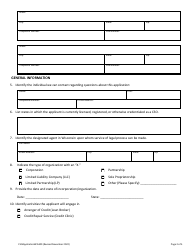Form BCA300 Credit Services Organization Registration Application - Wisconsin, Page 2