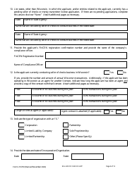 Form LFS700 Seller of Checks License Application - Wisconsin, Page 9