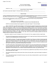 Document preview: Form LFS720 Seller of Checks Bond - Wisconsin
