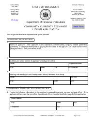 Form LFS500 Community Currency Exchange License Application - Wisconsin, Page 5