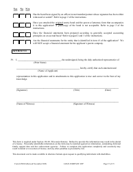 Form LFS300 Loan Company License Application - Wisconsin, Page 20
