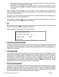 Form LFS300 Loan Company License Application - Wisconsin, Page 3