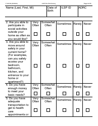 Form F-03158LP Independent Living Supports Pilot (Ilsp) Pre-pilot Survey - Large Print - Wisconsin, Page 3