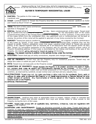 TREC Form 16-6 Buyer&#039;s Temporary Residential Lease - Texas