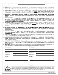 TREC Form 16-6 Buyer&#039;s Temporary Residential Lease - Texas, Page 2