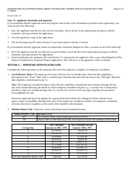 Instructions for Form F-10081 Badgercare Plus - Express Enrollment for Pregnant Women Application - Wisconsin, Page 6