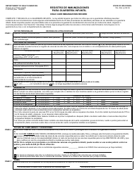 Document preview: Formulario F-44192S Registro De Inmunizaciones Para Guarderia Infantil - Wisconsin (Spanish)