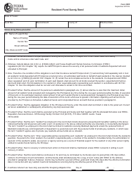 Form 3698 Resident Fund Surety Bond - Texas