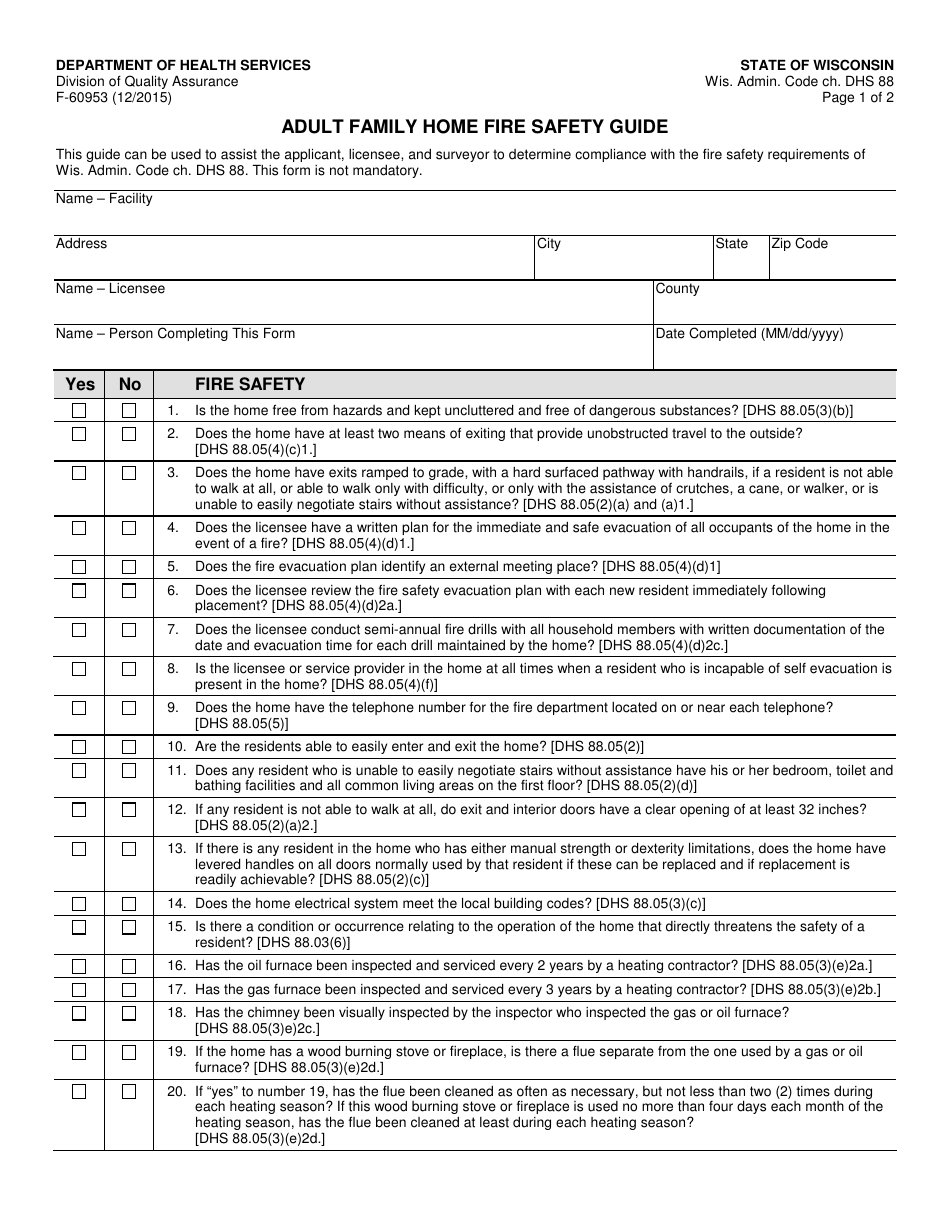 Form F-60953 - Fill Out, Sign Online and Download Printable PDF ...