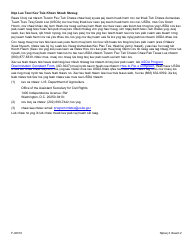 Form F-40019H Affirmation of Identity, Residency, Income, or Benefit Loss - Wisconsin (Hmong), Page 2