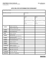Document preview: Form F-01315 AFDC-Related Determination Worksheet - Wisconsin