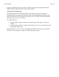 Form F-03093 Adrc Specialist Customer Service Agreement - Wisconsin, Page 2