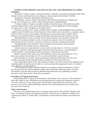 Form F-00060 Declaration to Health Care Professionals (Wisconsin Living Will) - Wisconsin, Page 2