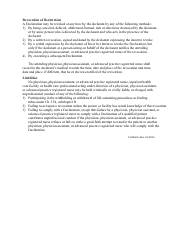 Form F-00060 Declaration to Health Care Professionals (Wisconsin Living Will) - Wisconsin, Page 3