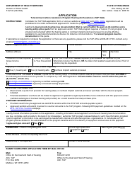 Document preview: Form F-02743 Application - Telecommunications Assistance Program Hearing Aid Assistance (Tap Haa) - Wisconsin