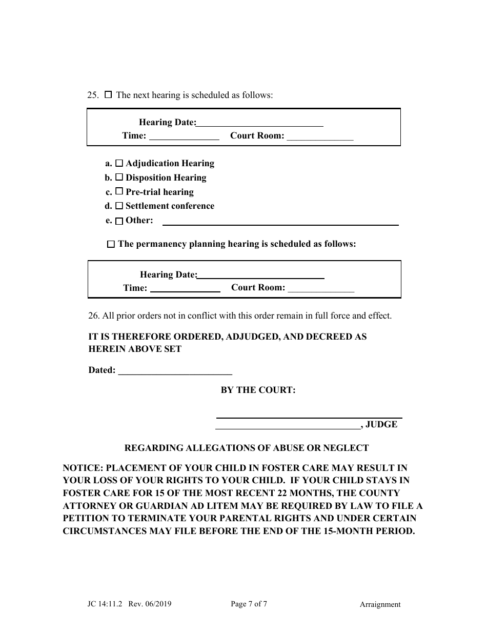 Form JC14:11.2 Arraignment - Nebraska, Page 7