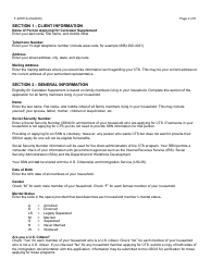 Instructions for Form F-22571 Caretaker Supplement Application - Wisconsin, Page 2