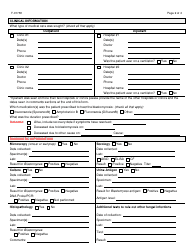 Form F-01758 Blastomycosis Case Worksheet - Wisconsin, Page 2