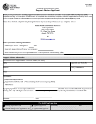 Document preview: Form 8400 Consumer-Directed Services (Cds) Support Advisor Applicant - Texas