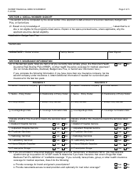 Form F-01189 Financial Need Statement - Wisconsin Chronic Renal Disease Program - Wisconsin, Page 3