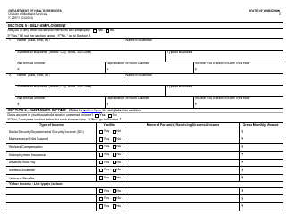 Form F-22571 Caretaker Supplement Application - Wisconsin, Page 3
