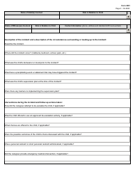 Form 2991 General Residential Operation (Gro) - Serious Incident Report (Sir) - Texas, Page 2