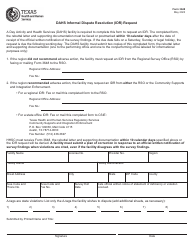 Document preview: Form 3648 Dahs Informal Dispute Resolution (Idr) Request - Texas