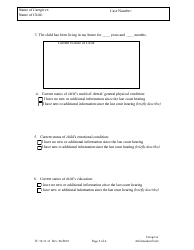 Form JC14:11.11 Caregiver Information Form - Nebraska, Page 2