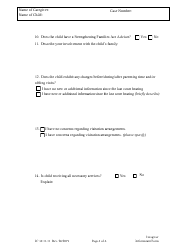 Form JC14:11.11 Caregiver Information Form - Nebraska, Page 4