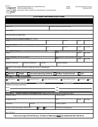 Customer Information Form - Missouri