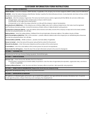 Customer Information Form - Missouri, Page 3