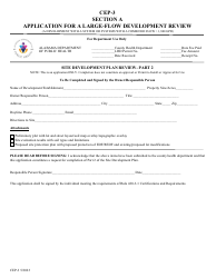 Form CEP-3 Application for a Large-Flow Development Review - Alabama, Page 4