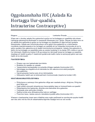 Document preview: Consent for Iuc - North Dakota (Somali)