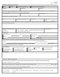 Form 2971 Child Care Regulation Request for Background Check - Texas, Page 2
