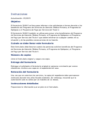 Document preview: Instrucciones para Formulario 3048-S Aviso De Cumplimiento De Requisitos - Texas (Spanish)
