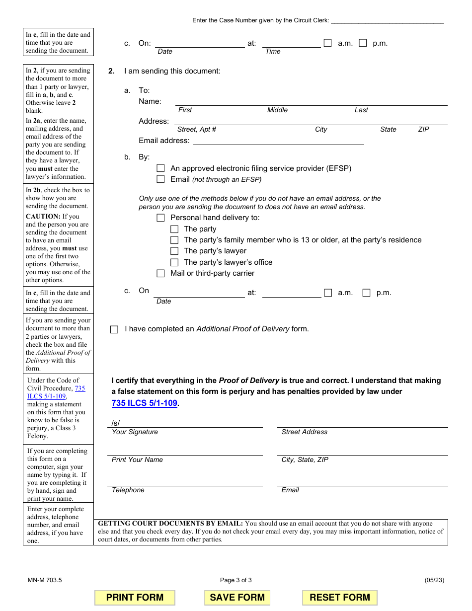 Form MN-M703.5 Motion - Illinois, Page 3