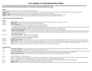International Fuel Tax Agreement Annual Tax Return - Missouri, Page 3