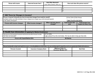 Form HSD100 Application for Assistance - New Mexico, Page 10