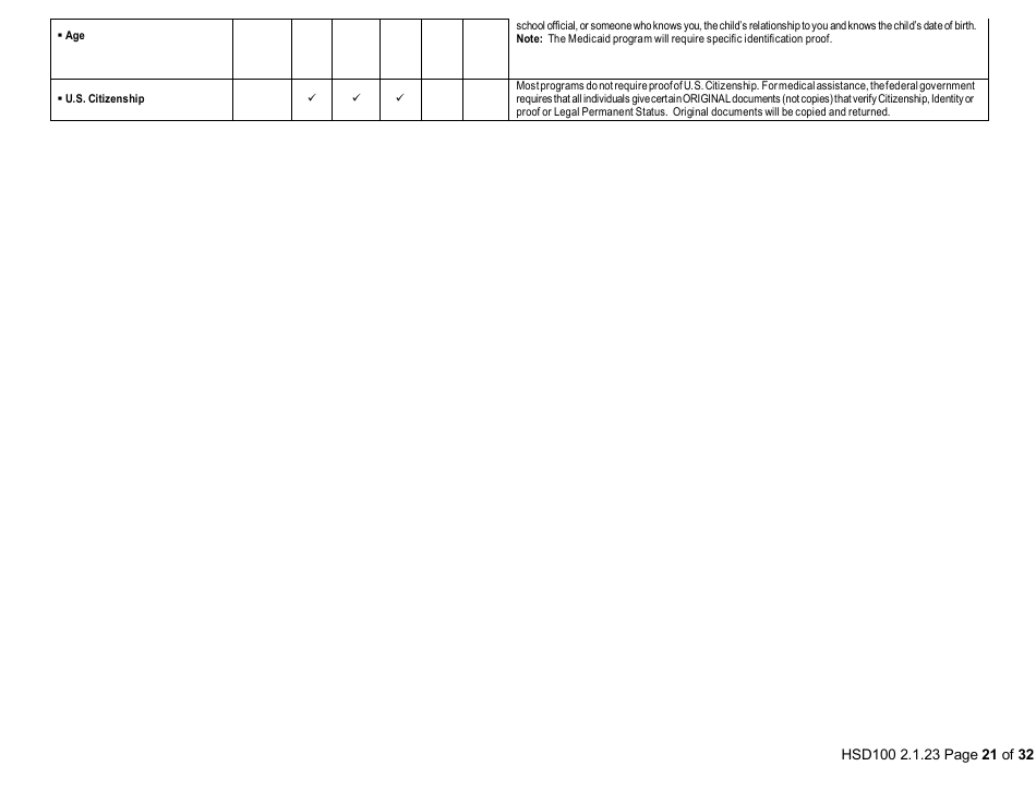 Form HSD100 Application for Assistance - New Mexico, Page 20