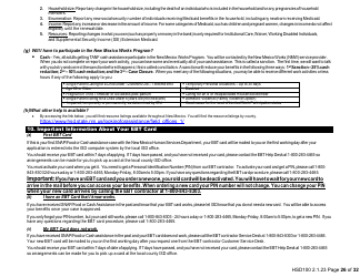 Form HSD100 Application for Assistance - New Mexico, Page 25