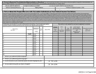 Form HSD100 Application for Assistance - New Mexico, Page 5