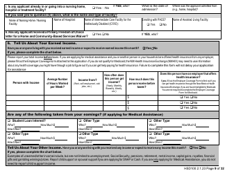 Form HSD100 Application for Assistance - New Mexico, Page 9