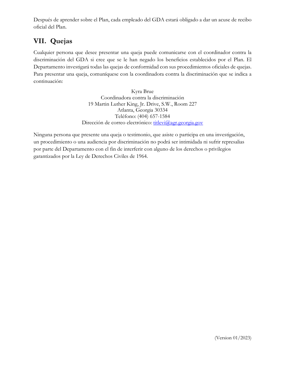 Plan De Acceso a Idiomas - Georgia (United States) (Spanish), Page 10