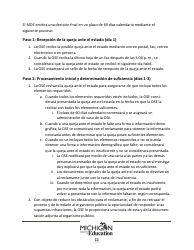 Quejas Ante El Estado Sobre Educacion Especial: Procedimientos Y Formularios Modelo - Michigan (Spanish), Page 12